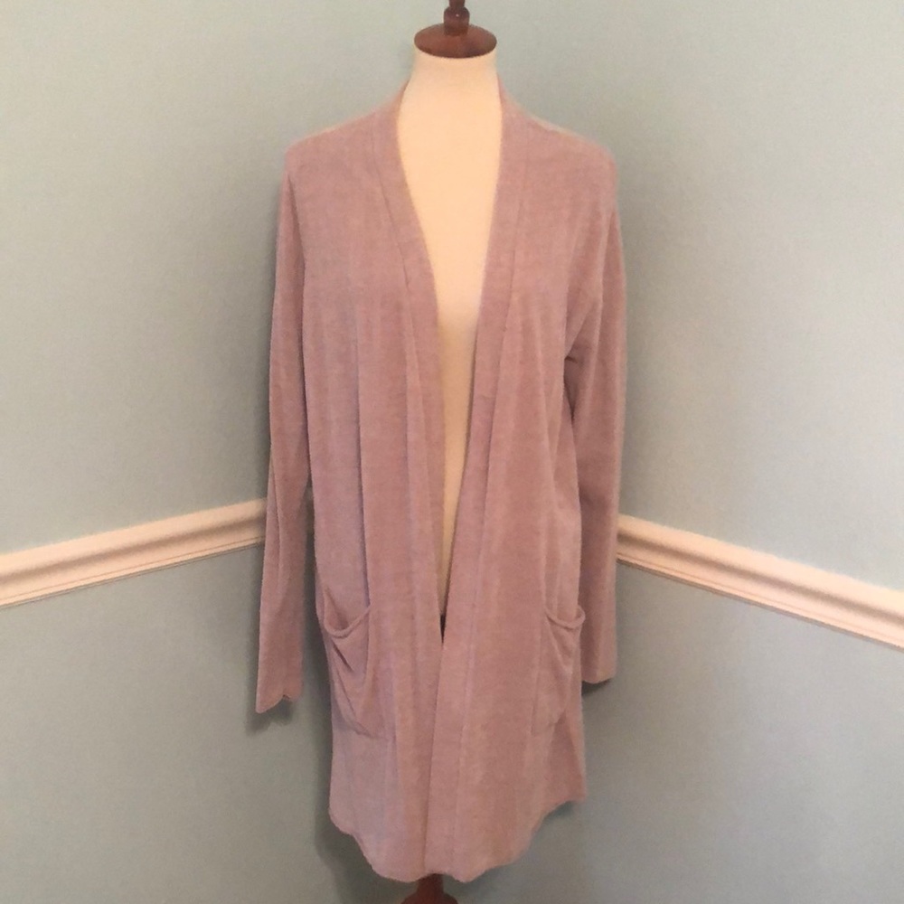 Barefoot Dreams blush colored cardigan XL